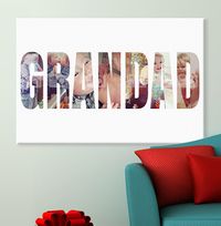 Tap to view Multi Photo Grandad Canvas - Landscape