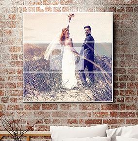 Square Split Photo Canvas Print