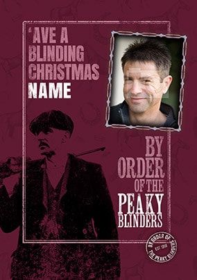 Arthur Peaky Blinders Photo Christmas Card