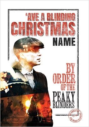 Peaky Blinders Personalised Christmas Card