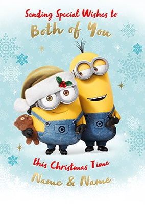 NEPHEW MINION MADE OFFICIAL CHRISTMAS CARD DESPICABLE ME 
