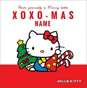 Hello Kitty Personalised Christmas Card