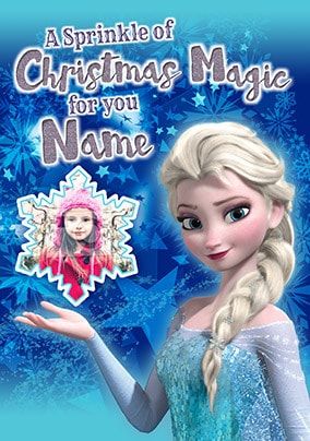 Elsa Christmas Magic Photo Card
