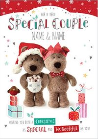 Tap to view Barley Bear Special Couple Personalised Christmas  Card