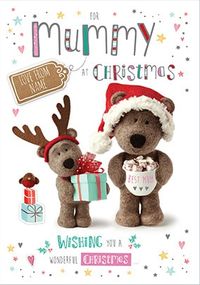 Barley Bear Mummy Personalised Christmas Card
