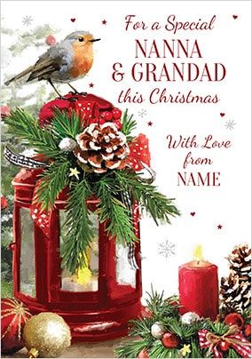 Nanna & Grandad This Christmas Personalised Card