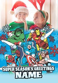 Tap to view Avengers Marvel Comics Christmas Photo Card