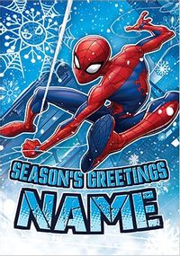 Tap to view Spider-Man Season's Greetings Personalised Christmas Card