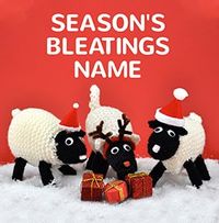 Season's Bleatings Personalised Christmas Card