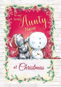 Me To You - Lovely Aunty Personalised Christmas Card
