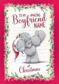 Me To You - Amazing Boyfriend Personalised Christmas  Card