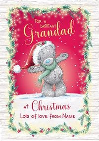 Me To You - Brilliant Grandad Personalised Christmas Card