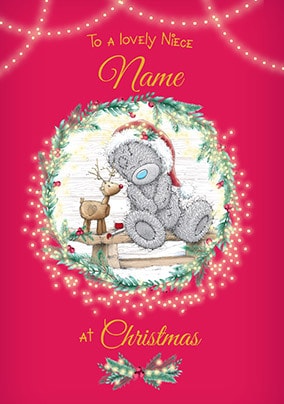 Personalised Christmas card for a special NIECE Niece Christmas card 