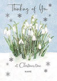 Thinking of You At Christmas Time Personalised Card