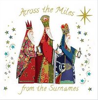 Three Kings Across The Miles Christmas Card