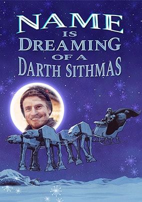 Star Wars Darth Sithmas Photo Christmas Card