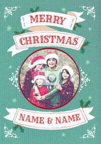 Deck the Halls Christmas Card - Merry Christmas