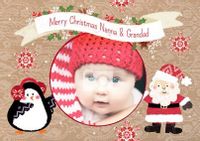 Deck The Halls - Nanna And Grandad Christmas Card
