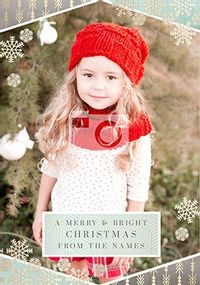 Tap to view Merry and Bright Christmas Photo Card