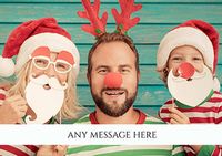 Tap to view Landscape Photo With Banner Christmas Card