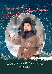 Magical Photo Christmas Card - Into The Wild