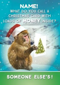 Tap to view Money Inside Personalised Christmas Card