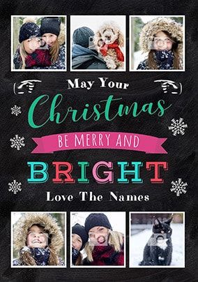 Bright Christmas Multi Photo Card