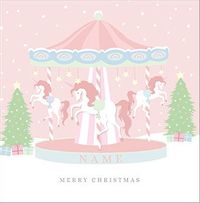 Tap to view Christmas Carousel Personalised Card