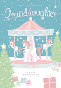 Very Special Granddaughter Personalised Christmas Card