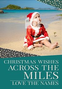 Christmas Wishes Across The Miles Photo Card