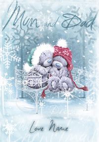 Tap to view Softly Drawn - Xmas Mum & Dad Christmas Card