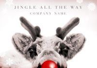 Touch of Red - Corporate Reindeer Christmas Card