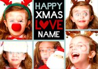 Photo Hug - Xmas One Kid Christmas Card