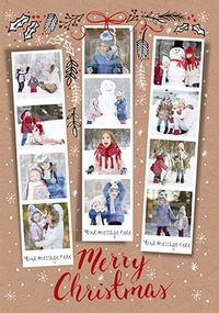 Merry Christmas Multi Photo Card