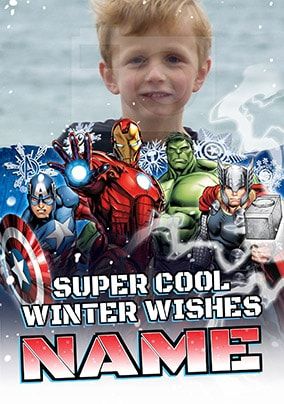 Avengers Photo Christmas Card