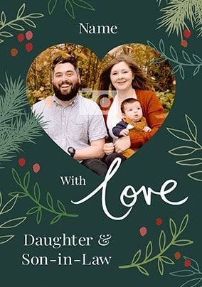Daughter and Son-in-Law Photo Christmas Card