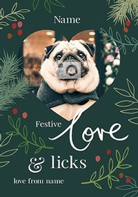 Tap to view Love From The Dog Photo Upload Christmas Card