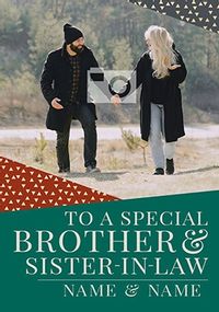 Brother & Sister-in-Law Christmas Photo Card