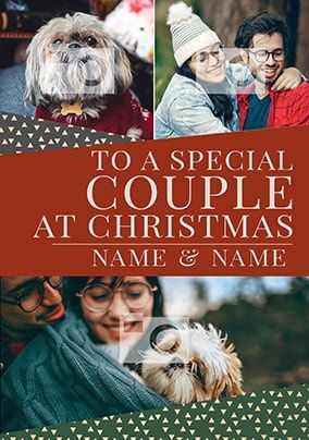 Couple Photo Christmas Card - You're Gold