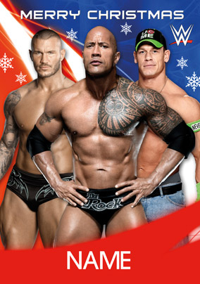 the rock john cena randy orton christmas card wwe funky pigeon wwe christmas cards