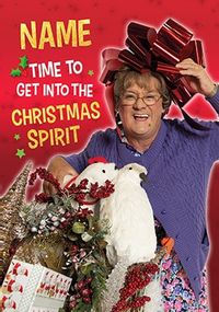 Mrs Brown's Boys - Christmas Spirit Personalised Card