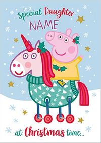 Peppa Pig - Special Daughter Christmas Card