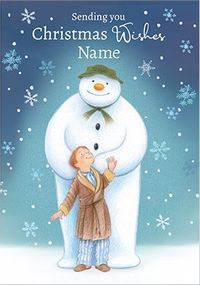 The Snowman - Christmas Wishes Personalised Card