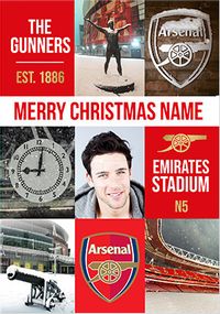 Tap to view Arsenal - C'mon You Gunners Photo Christmas Card