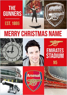 Arsenal - C'mon You Gunners Photo Christmas Card