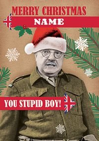 Tap to view Stupid Boy Personalised Christmas card