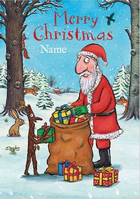 Tap to view The Gruffalo - Santa Personalised Christmas Card