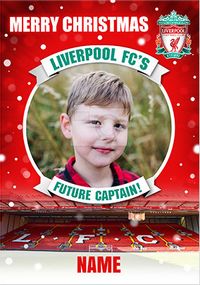 Liverpool FC's Future Captain Photo Christmas Card