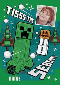 Tap to view Minecraft - Tisss The Season Photo Christmas Card