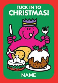 Mr Men - Tuck in to Christmas Personalised Card